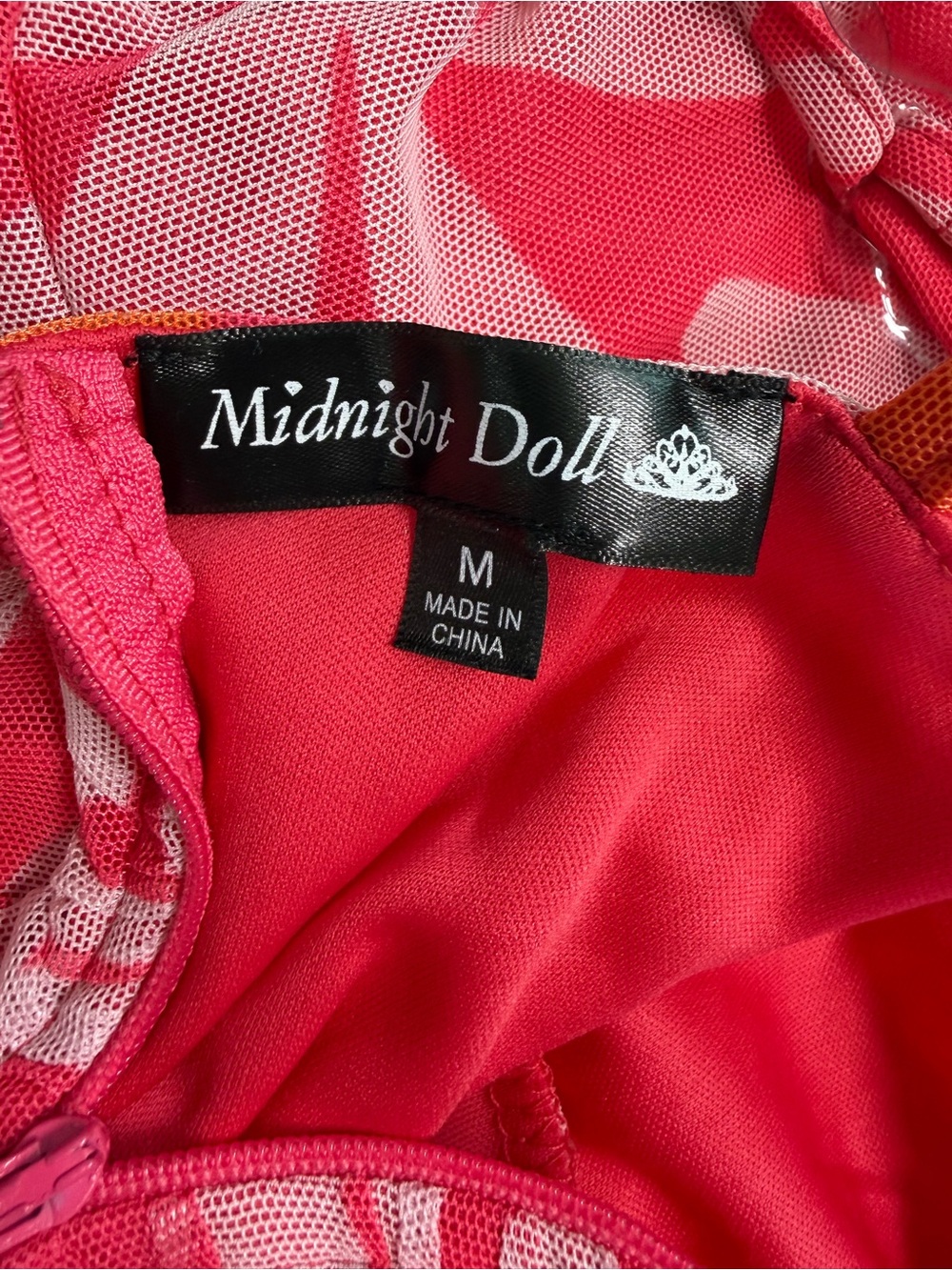 Midnight Doll Floral Daisy Mini Dress Ruched Tie Strap Size Medium Retro - Picture 3 of 9